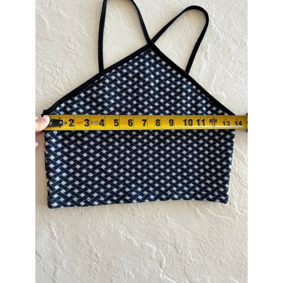 Zara Halter Printed Crop Top - Picture 6 of 7